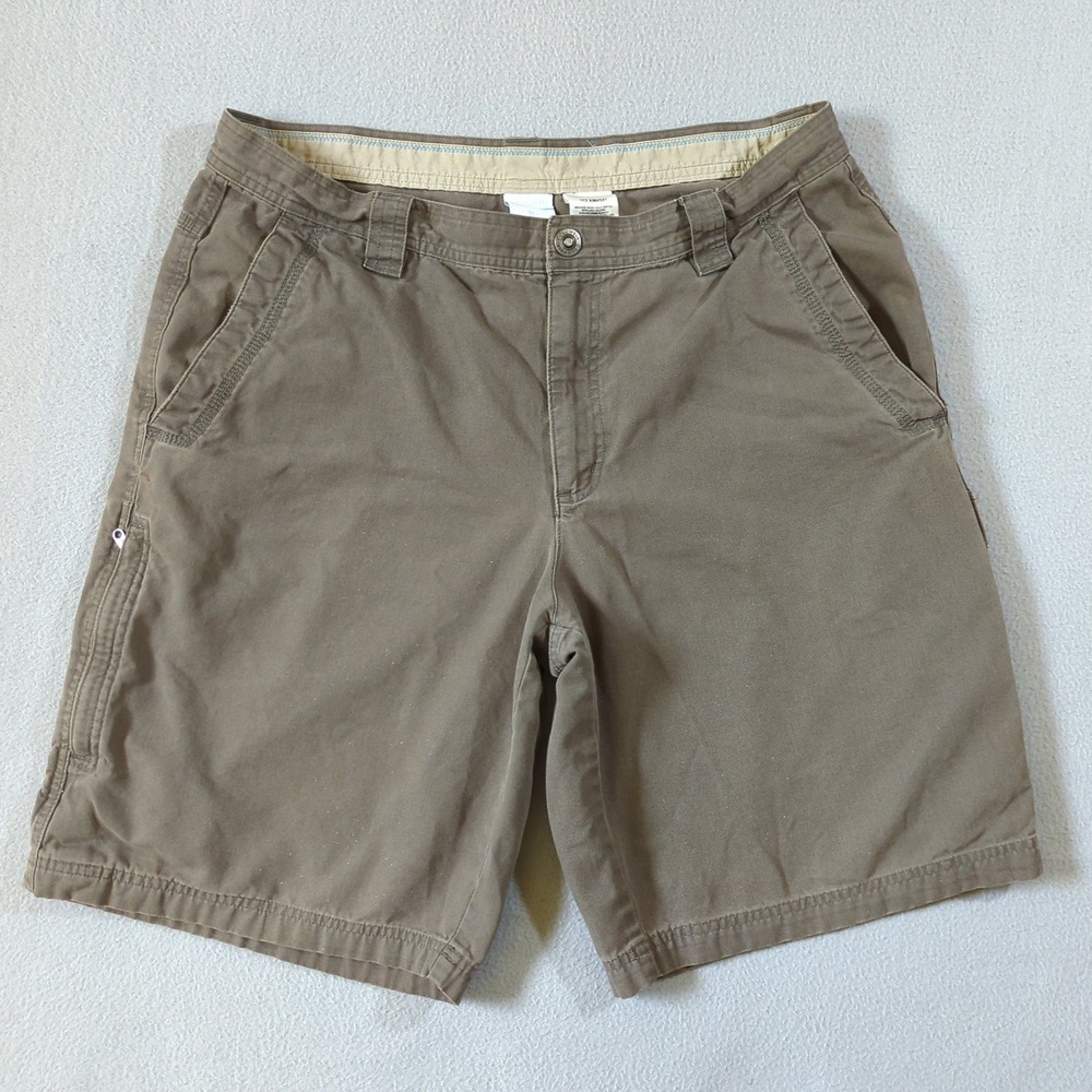 Columbia Shorts Mens 36 Brown Omni-Shield Cotton Canvas Cargo
